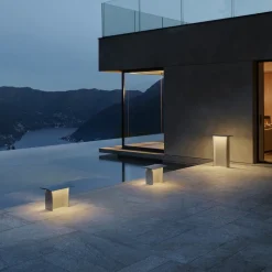 Luceplan Fienile LED-sokkellampe 32 cm mørkegrå