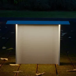 Luceplan Fienile LED-sokkellampe 32 cm lysegrå