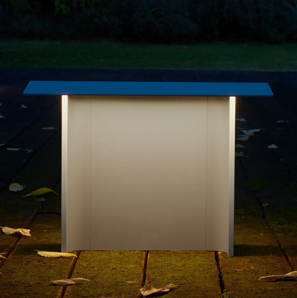 Luceplan Fienile LED-sokkellampe 32 cm lysegrå