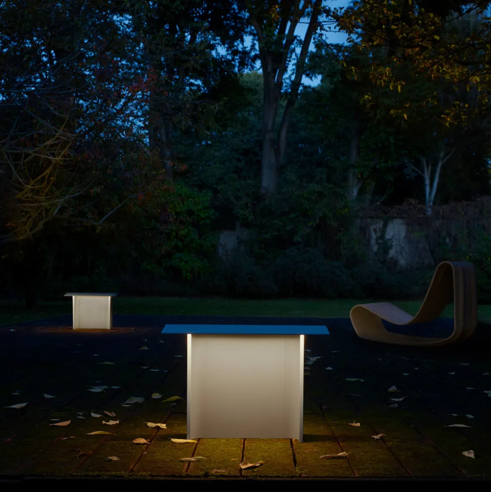 Luceplan Fienile LED-sokkellampe 32 cm lysegrå