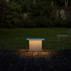 Luceplan Fienile LED-sokkellampe 32 cm lysegrå