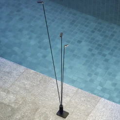 Luceplan LED-veilampe Flia, 3 lyskilder, svart, plast