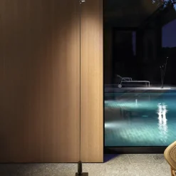 Luceplan LED-veilampe Flia, 75 cm høy, svart, plast