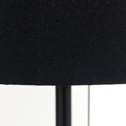 Ludwig bordlampe med USB-port svart
