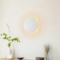 Lunia New vegglampe, hvit, Ø 30 cm