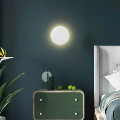 Lunia New vegglampe, hvit, Ø 20 cm