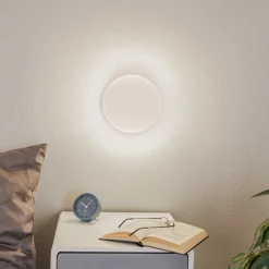 Lunia New vegglampe, hvit, Ø 20 cm