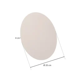 Lunia New vegglampe, hvit, Ø 20 cm