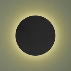 Lunia New vegglampe, svart, Ø 40 cm