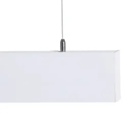 Luxe hengelampe, hvit, lengde 112,5 cm, metall, 4000 K