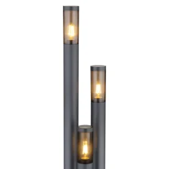 Lyktestolpe Boston, 3 lyskilder, antrasitt