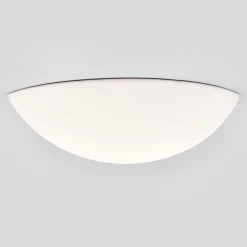 Lys vegglampe i blek gips, kan males