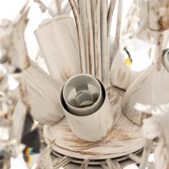 Lysekrone Cesta, 5 lyskilder med krystaller