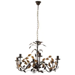 Lysekrone Collana metall med 6 lyskilder, bronse