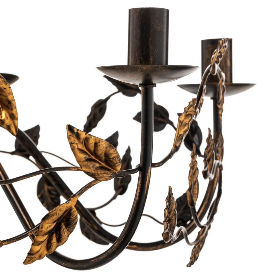 Lysekrone Collana metall med 6 lyskilder, bronse