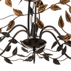 Lysekrone Collana metall med 6 lyskilder, bronse