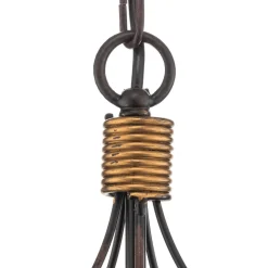 Lysekrone Fiamma Marrone 5 lyskilder uten skjerm