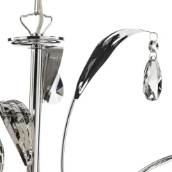 Lysekrone Jacqueline, 6 lyskilder, svart