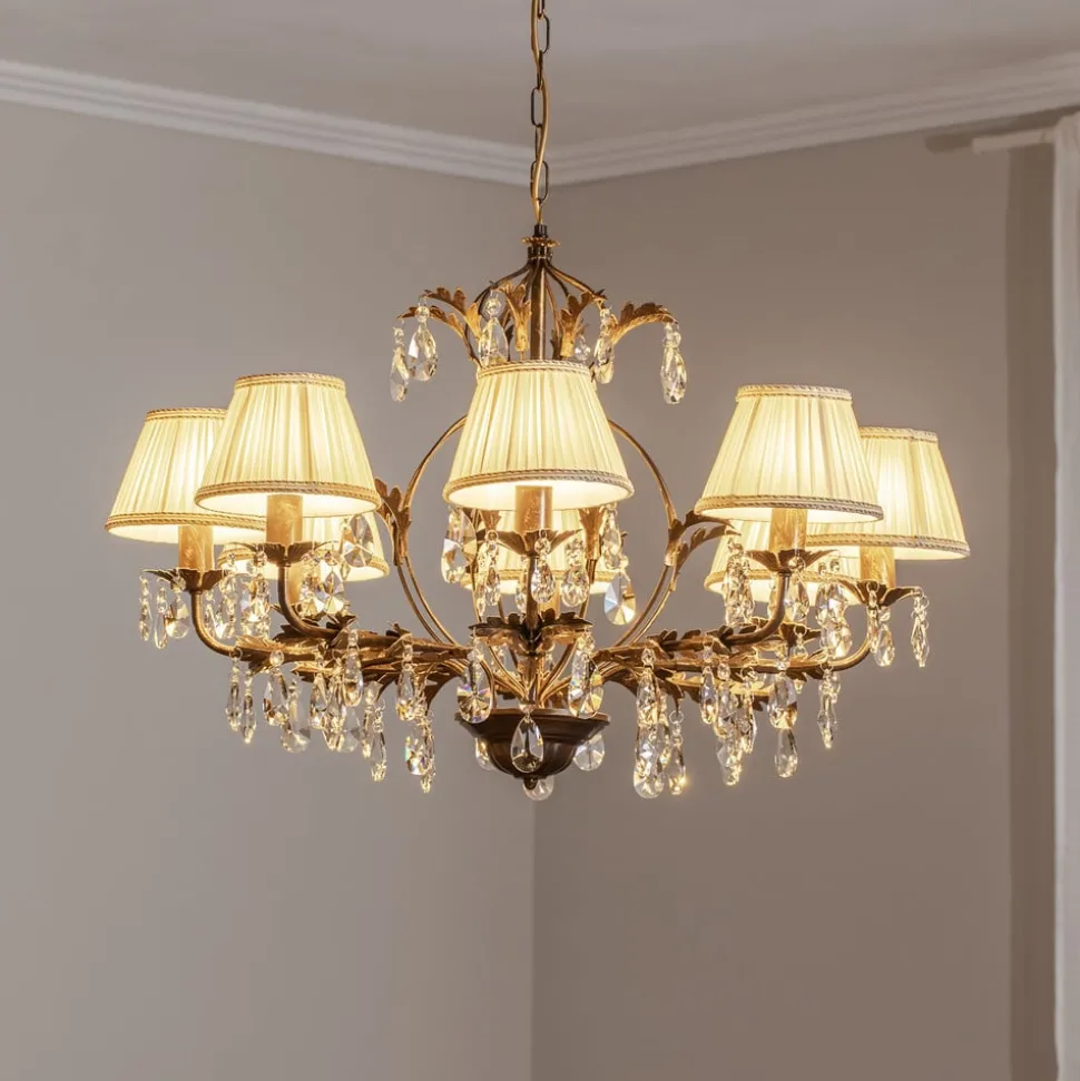 Lysekrone Karen 8 lyskilder i bronse