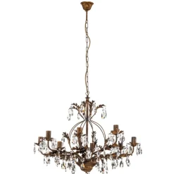 Lysekrone Karen 8 lyskilder i bronse