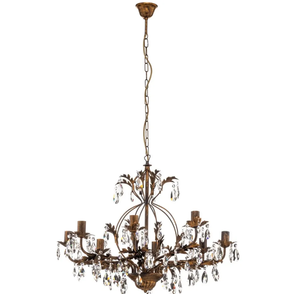 Lysekrone Karen 8 lyskilder i bronse