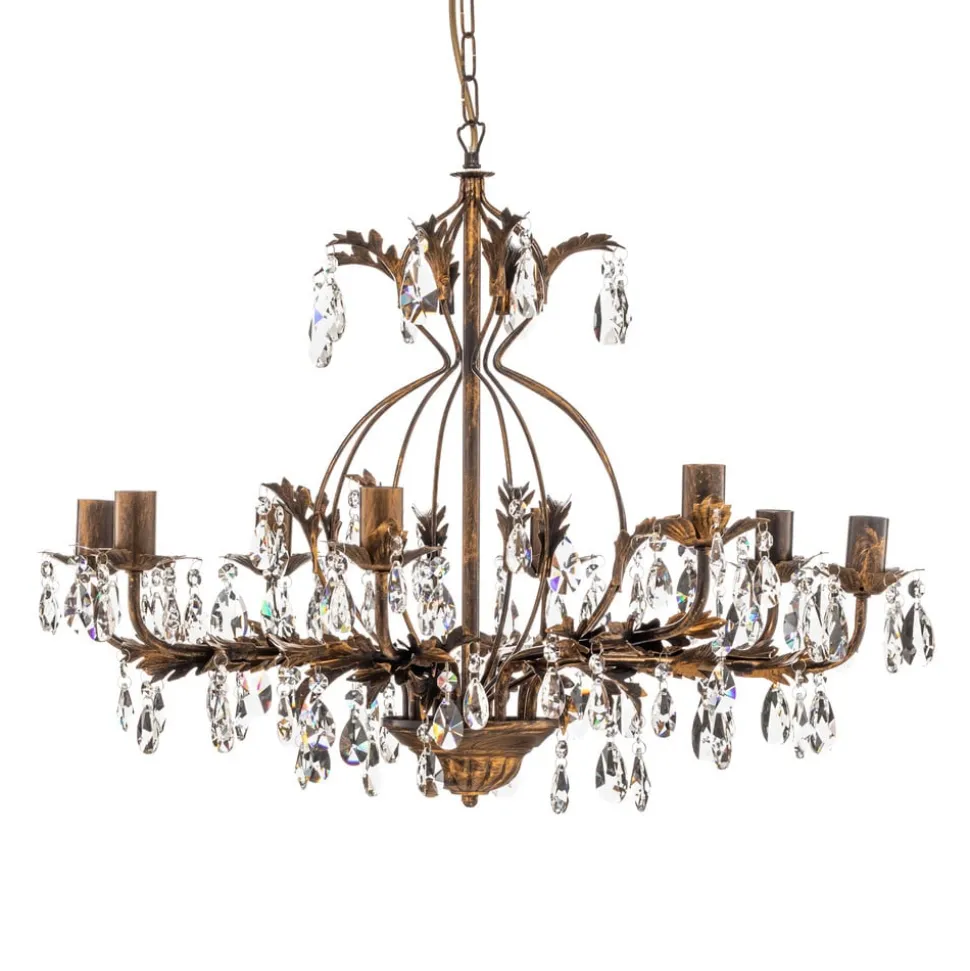 Lysekrone Karen 8 lyskilder i bronse