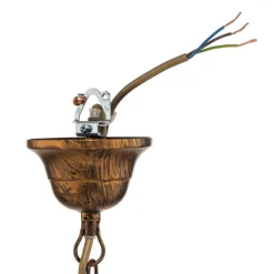 Lysekrone Karen 8 lyskilder i bronse