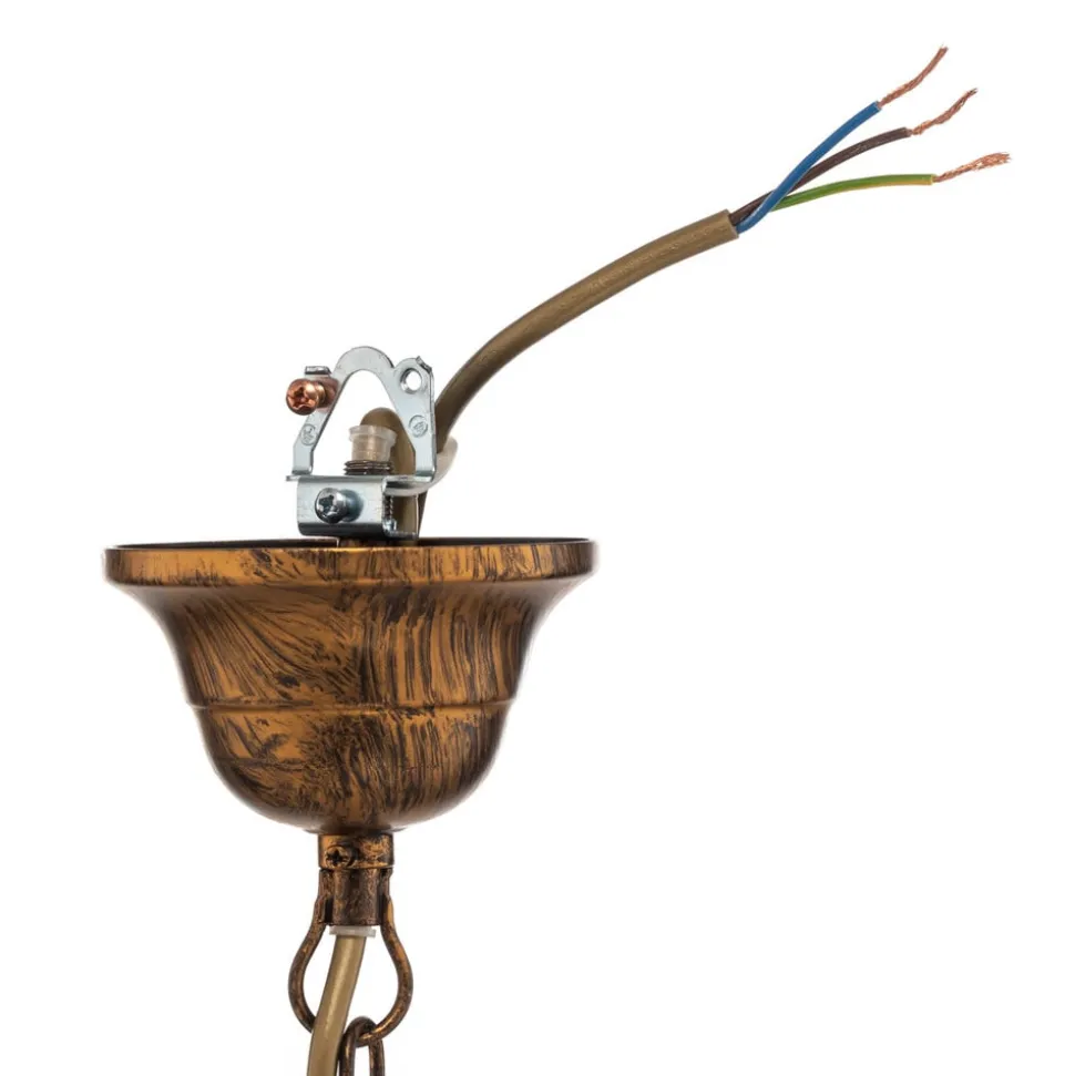 Lysekrone Karen 8 lyskilder i bronse