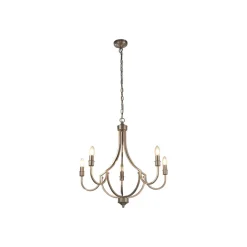 Lysekrone Lodge, 5-lys, sølv