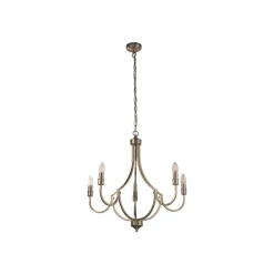 Lysekrone Lodge, 5-lys, sølv