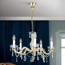 Lysekrone Marie Claire krystallglass 5 lyskilder