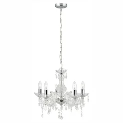 Lysekrone Marie Therese, klar, 5 lyskilder