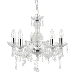 Lysekrone Marie Therese, klar, 5 lyskilder