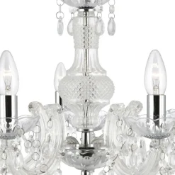 Lysekrone Marie Therese, klar, 5 lyskilder