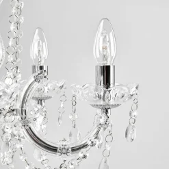 Lysekrone Marie Therese, krom, 5 lyskilder