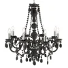 Lysekrone Marie Therese, mørkegrå, åtte lyskilder