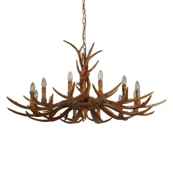 Lysekrone Stag in gevirform, 12 lyskilder