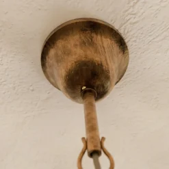 Lysekrone Teresa, bronse, krystall, Ø 70 cm, 8 lys