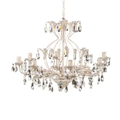 Lysekrone Teresa, elfenben 8 lyskilder