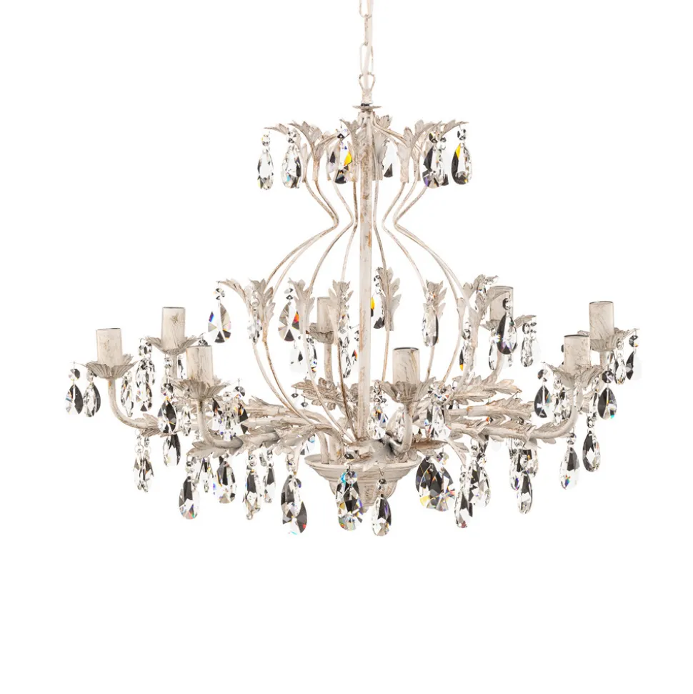 Lysekrone Teresa, elfenben 8 lyskilder