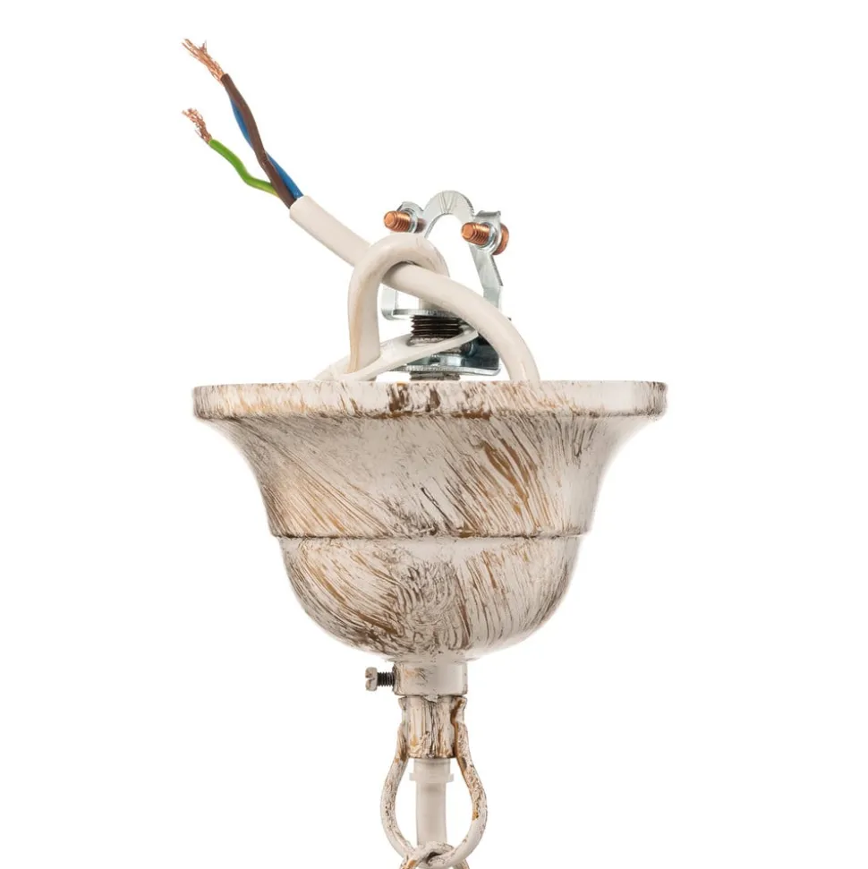 Lysekrone Teresa, elfenben 8 lyskilder