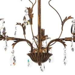 Lysekrone Teresa med krystaller, 3 lyskilder