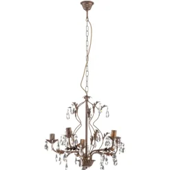 Lysekrone Teresa med krystaller, 5 lyskilder