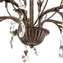 Lysekrone Teresa med krystaller, 5 lyskilder