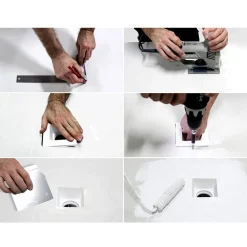 Malbar innfelt spot Ghost laget av gips