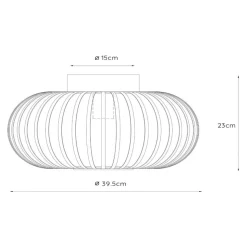 Manuela taklampe i bur, Ø 40 cm, svart