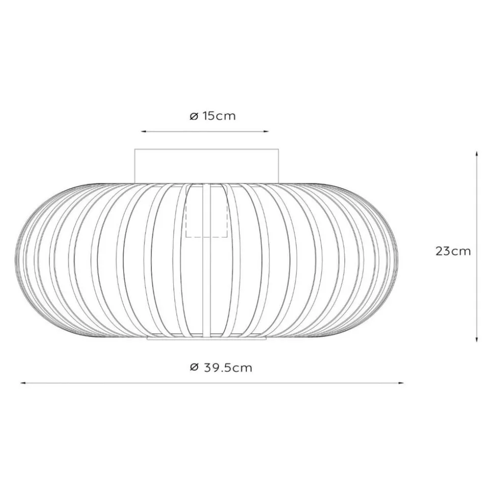 Manuela taklampe i bur, Ø 40 cm, svart