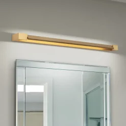 Marylin vegglampe til bad, lengde 90 cm, gull, aluminium