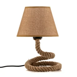 Mauli bordlampe laget av tau og stoff