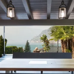 Maya utendørs pendellampe, mørkegrå, IP65, 44,5 cm